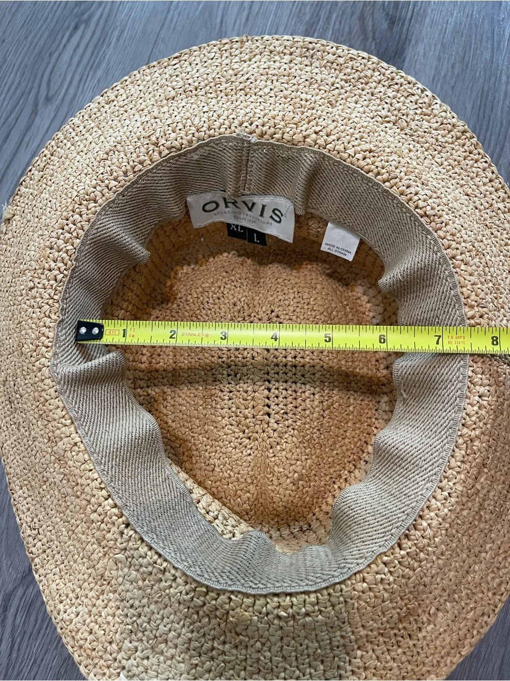 Orvis Natural Straw Sun Hat large/ XL